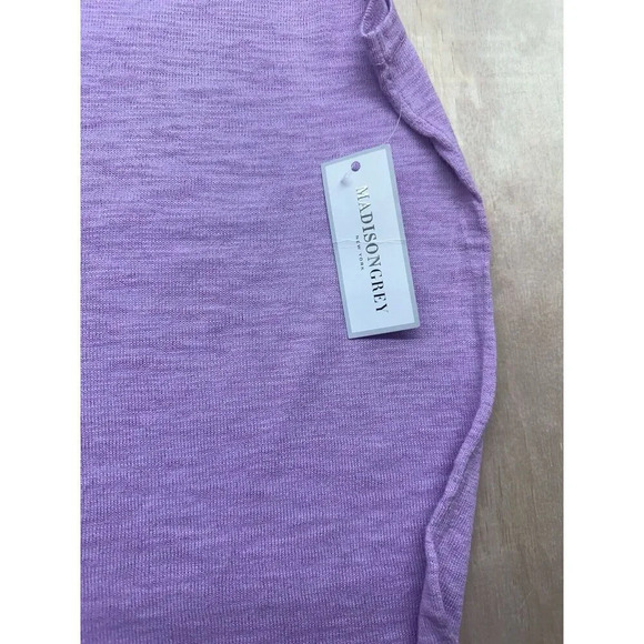 Madison Grey 3x Sweater Cotton Viscose Blend Lilac Sleeveless - Picture 2 of 7